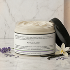Lavender Avenue Whipped Body Butter -  The Science of Soft | AHA & Silk Intensive Resurfacing Butter

The ultimate in botanical skin-refining.

This is our most decadent formula yet—a concentrated, anhydrous (waterless) blend designed for areas that require deep restoration. We’ve combined the exotic richness of Kokum and Aloe butters with a targeted Alpha Hydroxy Acid (AHA) complex to gently dissolve dull skin cells while delivering intense hydration.