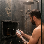 Enjoy your shower with Lavender Avenue's Charcoal and Tea Tree handcrafted Soap. With beautiful swirls of black and cream created with activated charcoal, this all natural soap offers a deep pore refining clean. Made with raw Shea butter, tea tree , juniper berry, sandalwood and orange essential oils. 