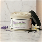 Lavender Avenue - Whipped Shea Butter is our most decadent formula yet—a concentrated, anhydrous (waterless) blend designed for areas that require deep restoration. We’ve combined the exotic richness of Kokum and Aloe butters with a targeted Alpha Hydroxy Acid (AHA) complex to gently dissolve dull skin cells while delivering intense hydration.
