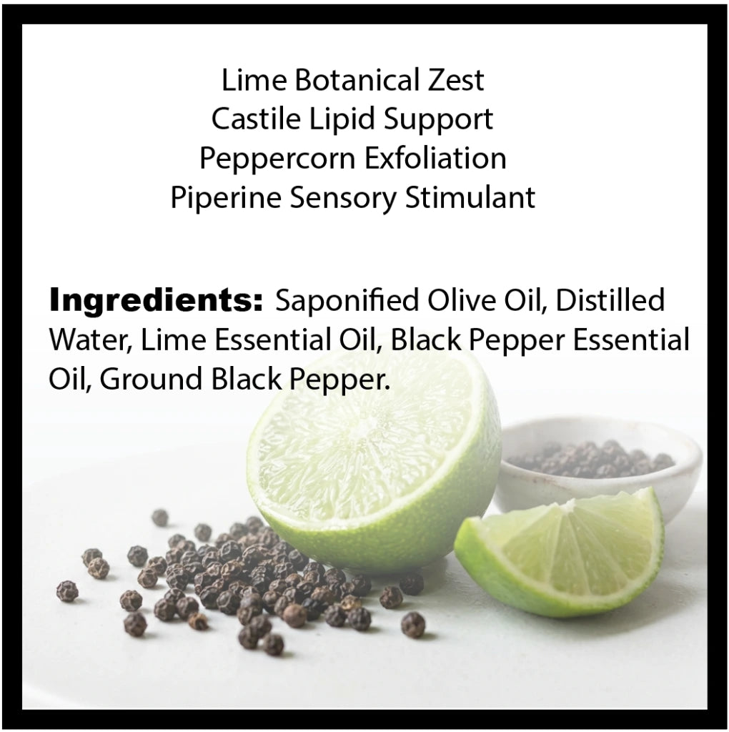 Lime & Black Pepper Olive Oil Soap