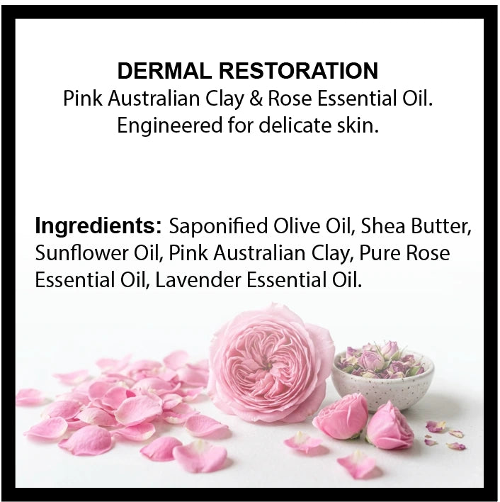 Rose and Australian Pink Clay Shea Butter Soap