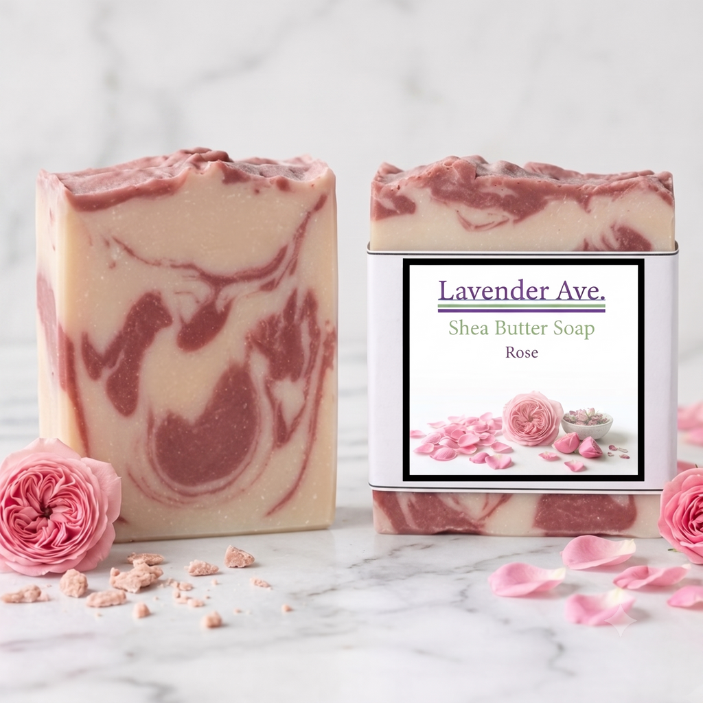 Rose and Australian Pink Clay Shea Butter Soap