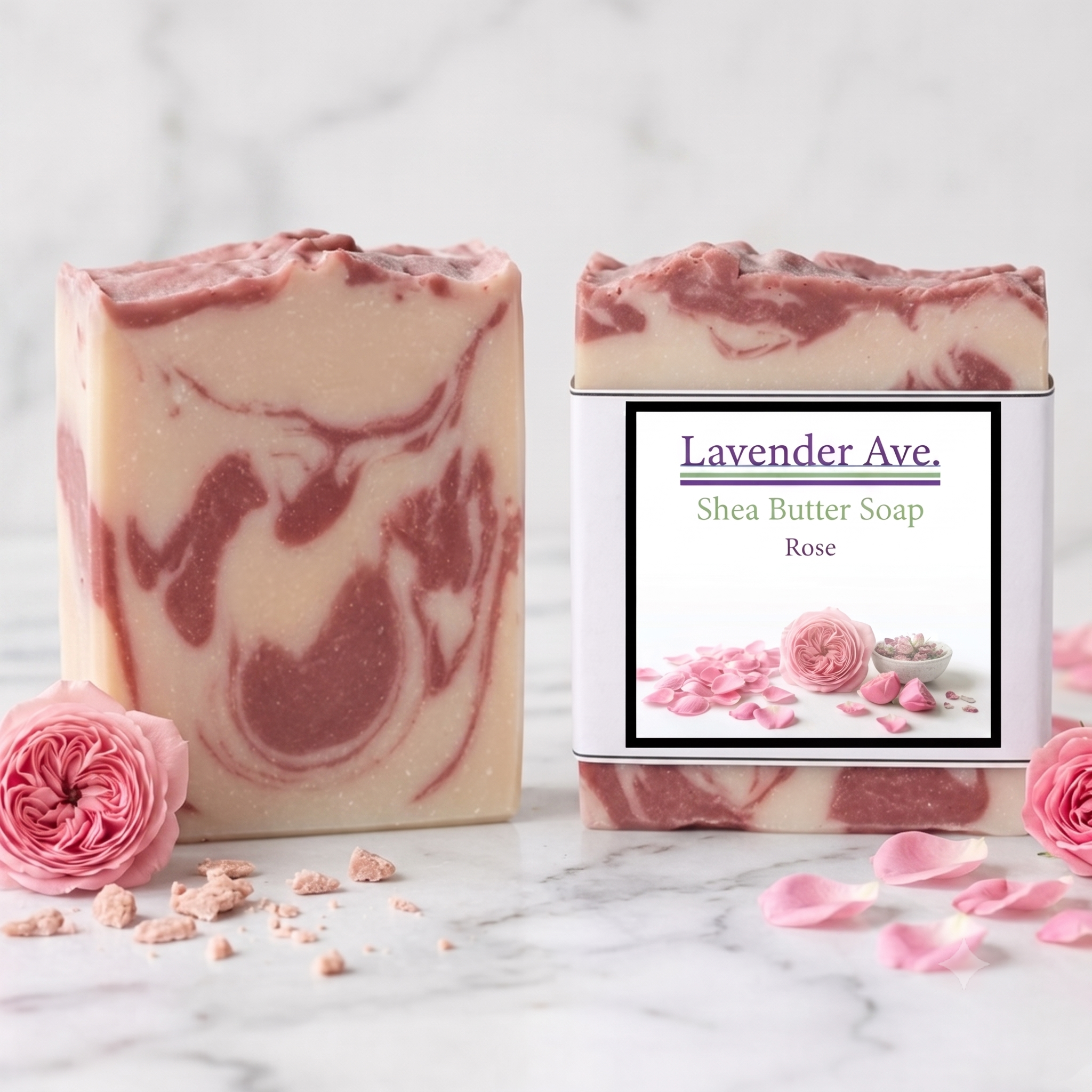 Rose and Australian Pink Clay Shea Butter Soap