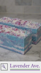 Lavender Avenue All Natural Coconut and Sea Salt Soap with Ylang Ylang Sandalwood, Vanilla and Bergamot - This soap's scent is reminiscent of  a tropical beach. 