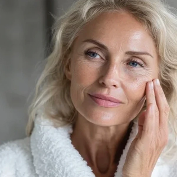 Wonam washing her face with Lavender Avenew Rose &amp; Silk Facial Cleanser 